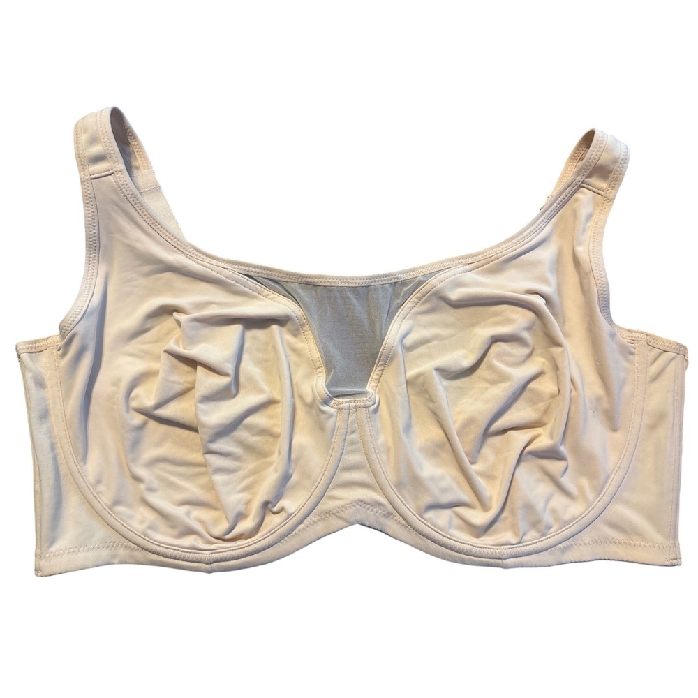 NEW Beige Full Figure Unlined Underwire Full Coverage Bra 44F/44DDD